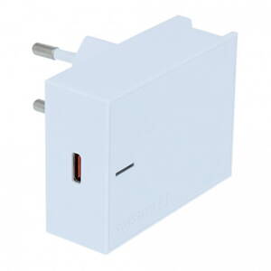 Síťový adaptér SWISSTEN 25W, 1 port, USB-C, kabel USB-C, Samsung Super fast charging, stojan na telefon