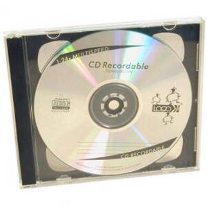 Box na 2 ks CD, průhledný, černý tray, Logo, 10,4 mm, 2-pack