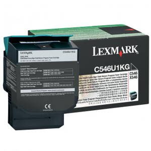 Lexmark originální toner C546U1KG, black, 8000str., return, Lexmark C546, X546, O