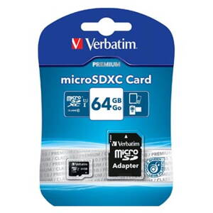 Verbatim microSDXC třída 10, 64GB, microSDXC, 44084, Class 10, pro archivaci dat