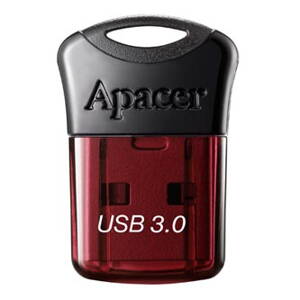 Apacer USB flash disk, USB 3.0 (3.2 Gen 1), 32GB, AH157, červený, AP32GAH157R-1, USB A, s krytkou