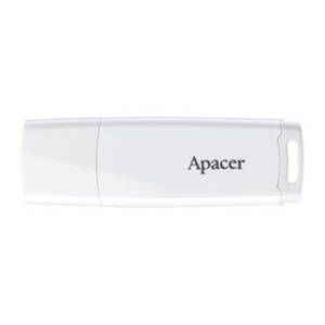 Apacer USB flash disk, USB 2.0, 64GB, AH336, bílý, AP64GAH336W-1, USB A, s krytkou