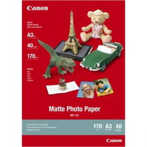 Canon Matte Photo Paper, foto papír, matný, MP-101 A3 typ bílý, A3, 170 g/m2, 40 ks, 7981A008, inkoustový