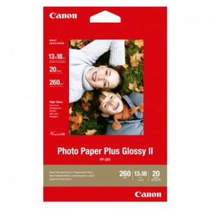 Canon Photo Paper Plus Glossy, foto papír, lesklý, bílý, 13x18cm, 5x7", 265 g/m2, 20 ks, PP-201 5x7, inkoustový