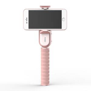 Gimbal, pro smartphony, jednoosý (360°), růžový, 2600mAh, gyroskopický držák, WEWOW