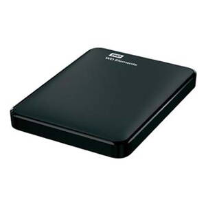 Western Digital externí pevný disk, Elements Portable, 2.5", USB 3.0 (3.2 Gen 1), 1TB, WDBUZG0010BBK, černý