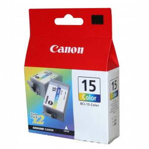 Canon originální ink BCI15C, color, 100str., 8191A002, 2ks, Canon i70