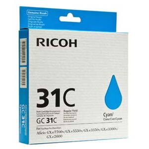 Ricoh originální gelová náplň 405689, cyan, typ GC 31C, Ricoh GXe2600/GXe3000N/GXe3300N/GXe3350N