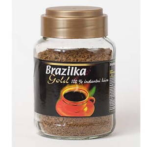 Káva instantní, Brazilka Gold, 100g, sklo, standard