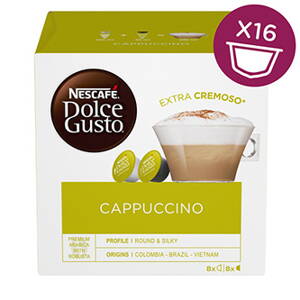Kávové kapsle Nescafé Dolce Gusto cappuccino, 3x16 kapslí, velkoobchodní balení karton