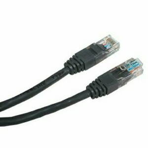 UTP patchcord, Cat.5e, RJ45 M-0.5m, nestíněný, černý, economy
