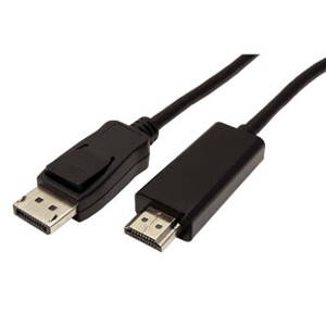 Kabel DisplayPort M- HDMI M, 1m, černá