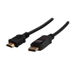 Kabel DisplayPort M- HDMI M, 1m, černá, Logo, blistr