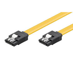 Kabel k hardisku datový SATA, SATA M- SATA M, 0.5m, žlutý, 6 Gb/s