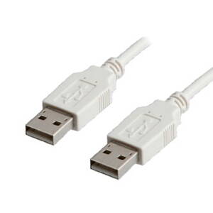 Kabel USB (2.0), USB A M- USB A M, 1m, šedý, High Speed