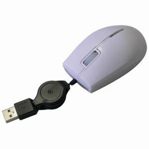 All New Myš M-92, 800DPI, optická, 3tl., 1 kolečko, drátová USB, bílá, mini