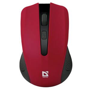 Defender Myš Accura MM-935, 1600DPI, 2.4 [GHz], optická, 4tl., 1 kolečko, bezdrátová, červená, 2 ks AAA, nanopřijímač, rozsah 10m