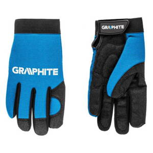 Pracovní rukavice z syntetické kůže, 97G100, elastická tkanina, 10", Graphite