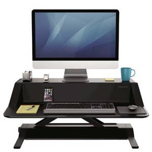Pracovní stanice, Sit-Stand Lotus, černá, plast-kov, Fellowes