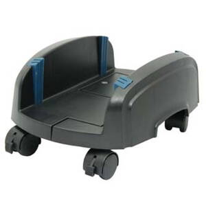 Držák PC na zem, nastavitelná šířka, černý, plast, šířka 15,5 - 25,5 cm, černá, PC