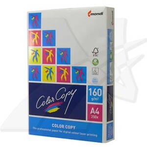 Xerografický papír Color copy, A4, 160 g/m2, bílý, 250 listů, spec. pro barevný laserový tisk