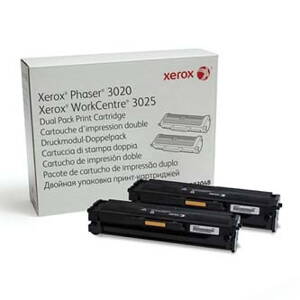 Xerox originální toner 106R03048, black, Xerox 3020B, dual pack, O