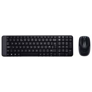 Logitech MK220, Sada klávesnice s bezdrátovou optickou myší, AAA, CZ, klasická, 2.4 [GHz], bezdrátová, černá