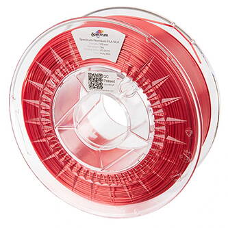 Spectrum 3D filament, PLA Silk, 1,75mm, 1000g, 80443, ruby red