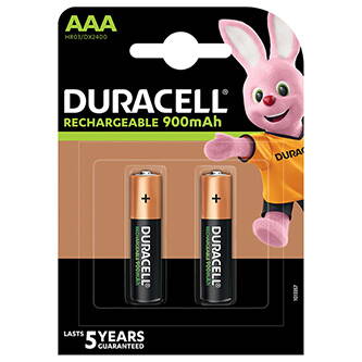 DURACELL Nabíjecí baterie mikrotužková AAA 900 mAh 2 ks