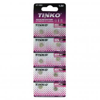 Baterie alkalická, LR66, AG4, 1.5V, No Name, blistr, 10-pack, cena za 1 ks baterie