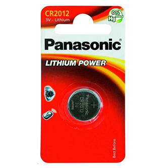 Baterie lithiová, CR2012, 3V, Panasonic, blistr, 1-pack