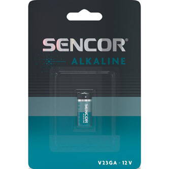 Baterie alkalická, V23GA, 1.5V, Sencor, blistr, 1-pack