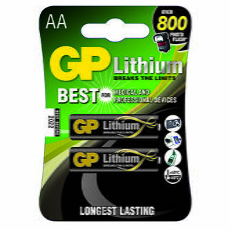 Baterie lithiová, AA, 1.5V, GP, blistr, 2-pack