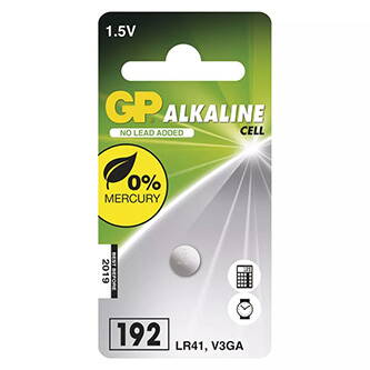 Baterie alkalická, LR41, 1.5V, GP, blistr, 1-pack