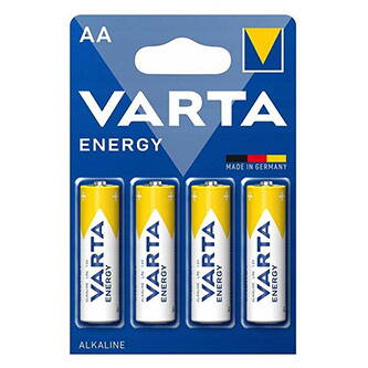 Baterie alkalická, AA (LR6), AA, 1.5V, Varta, blistr, 4-pack, VAR-LR6E, Energy