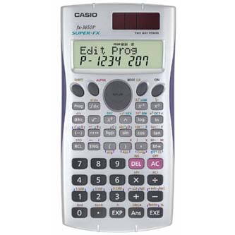 Casio Kalkulačka FX 3650 P, bílá, programovatelná, dvanáctimístná