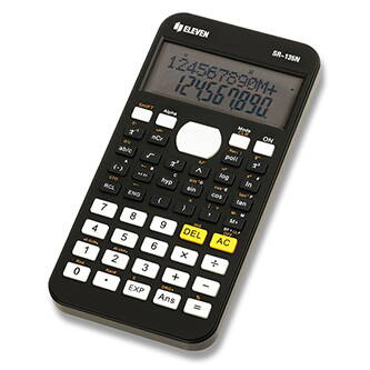 Eleven Kalkulačka SR-135N, černá, školní