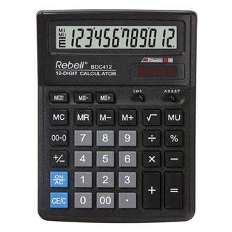 Rebell Kalkulačka RE-BDC412 BX, černá, stolní, dvanáctimístná