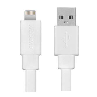 Kabel USB (2.0), Apple Lightning- USB A M, 1.2m, bílý, Avacom, MFi certifikace