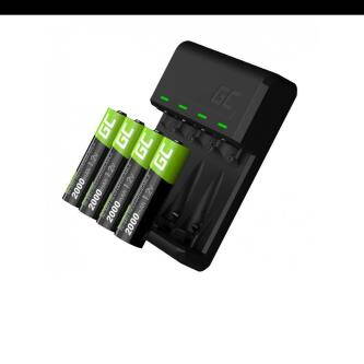 Green Cell nabíječka baterií GRADGC01, na 4 ks AA, NiMH, 110-240V, nabíjení samotných článků, včetně 4ks baterií AA 2000mAh