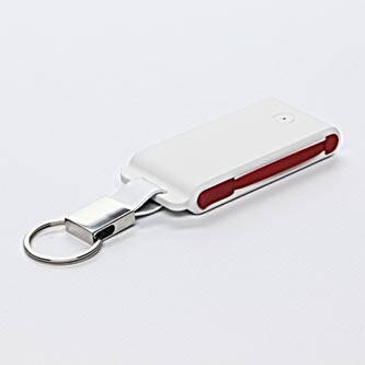 Powerbanka, Li-ion, 5V, 1500mAh, nabíjení mobilních telefonů aj., 2xkonektor (USB A + lightning), bílá
