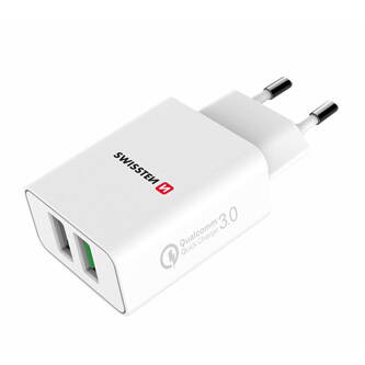 Síťový adaptér SWISSTEN 23W, 2 porty, USB-A