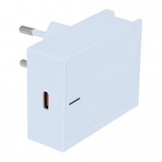 Síťový adaptér SWISSTEN 25W, 1 port, USB-C, kabel USB-C, Samsung Super fast charging, stojan na telefon