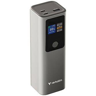 Verbatim, powerbanka s displejem, Charge ,n, Go, 32269, 27000mAh, šedá