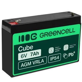 Green Cell VRLA AGM 6V, 2.1A, 7Ah