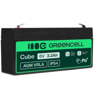 Green Cell AGM baterie 6V 3.3Ah