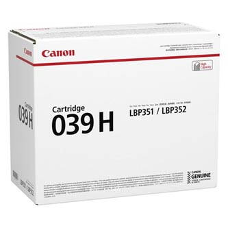 Canon originální toner CRG 039H, black, 25000str., 0288C001, Canon imageCLASS LBP351dn,LBP351x,LBP352dn,LBP352x, O