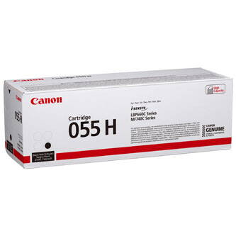 Canon originální toner 055H, black, 7600str., 3020C002, high capacity, Canon MF742Cdw, MF744Cdw, MF746Cx, LBP663Cdw, LBP664Cx, O