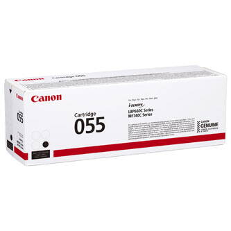 Canon originální toner 055, black, 2300str., 3016C002, Canon MF742Cdw, MF744Cdw, MF746Cx, LBP663Cdw, LBP664Cx, O