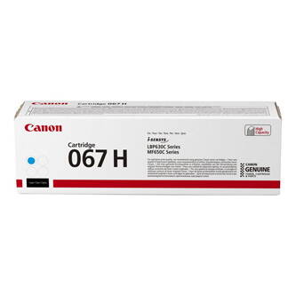 Canon originální toner 067 H C, cyan, 2350str., 5105C002, high capacity, Canon LBP631Cdw, LBP633Cdw, MF651Cw, MF655Cdw, MF657Cdw,